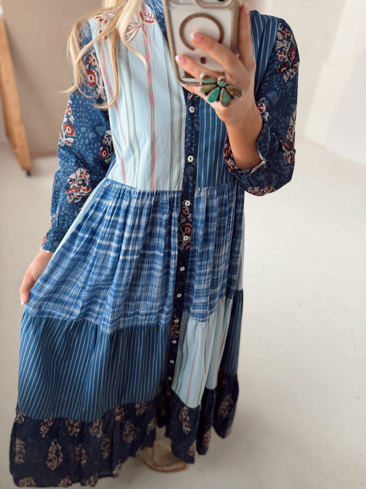 Montana Maxi Dress- Denim