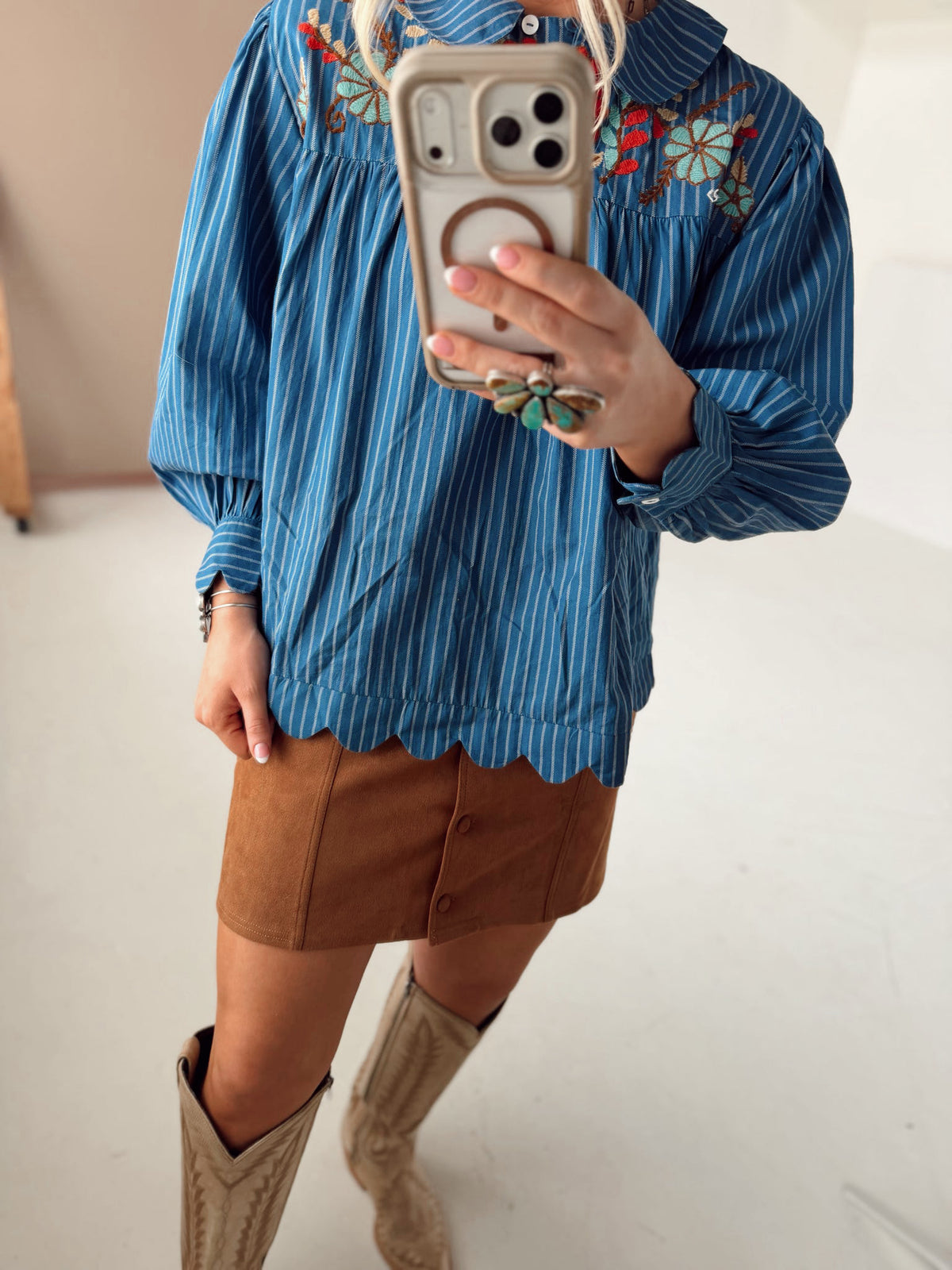 Lane Top- Blue