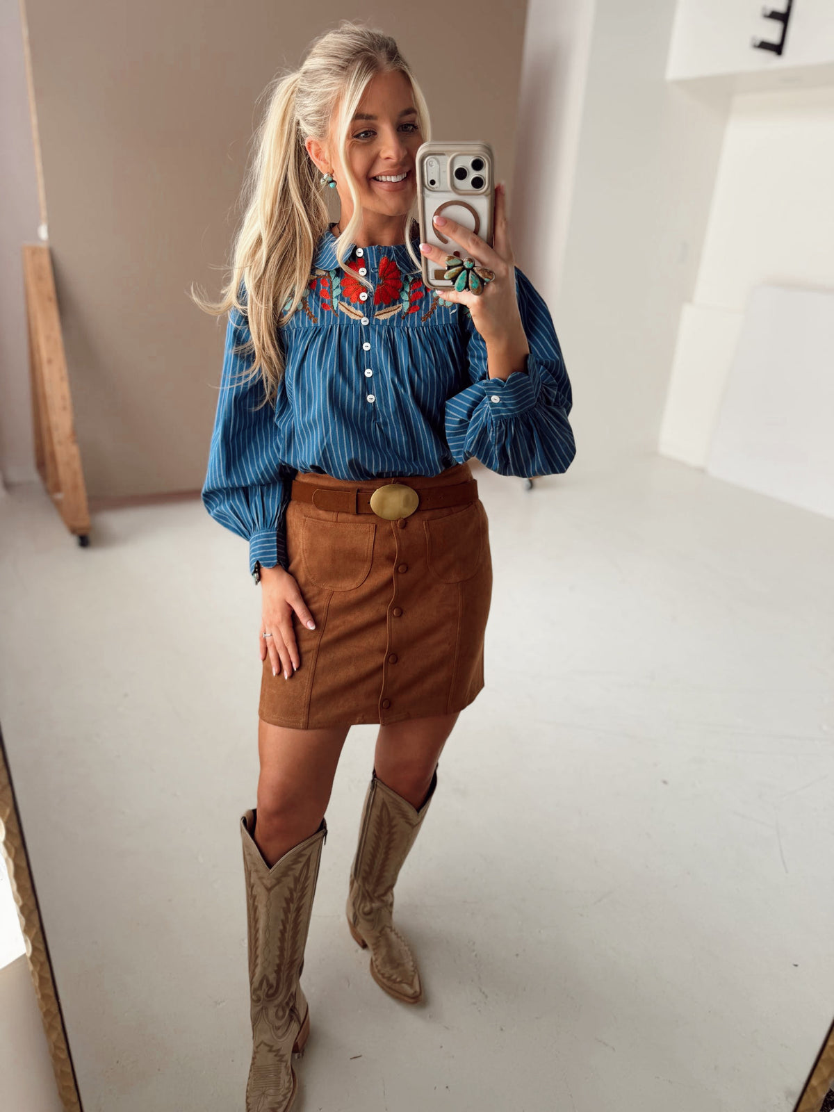 Lane Top- Blue