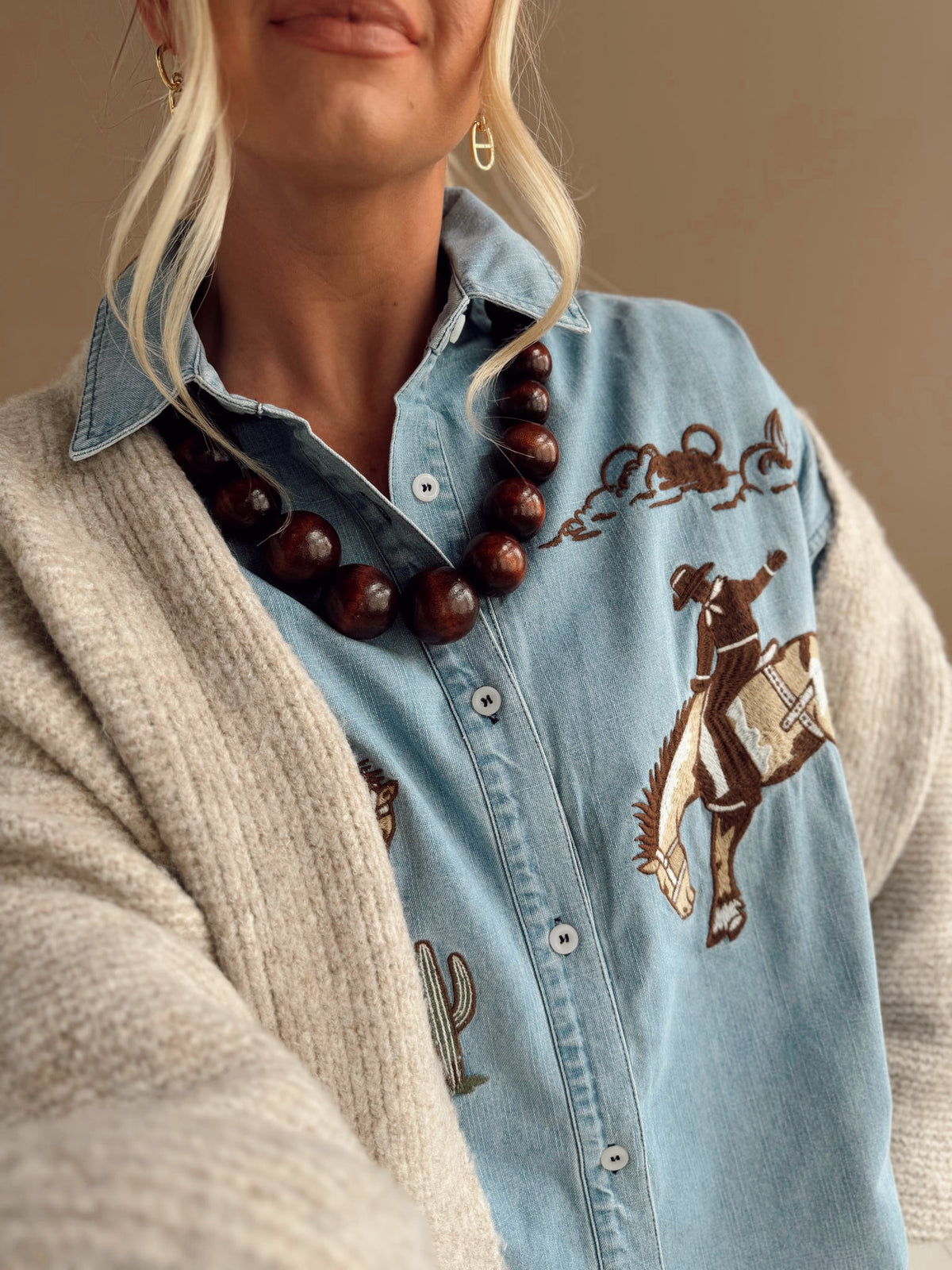 Stormi Necklace * Coffee