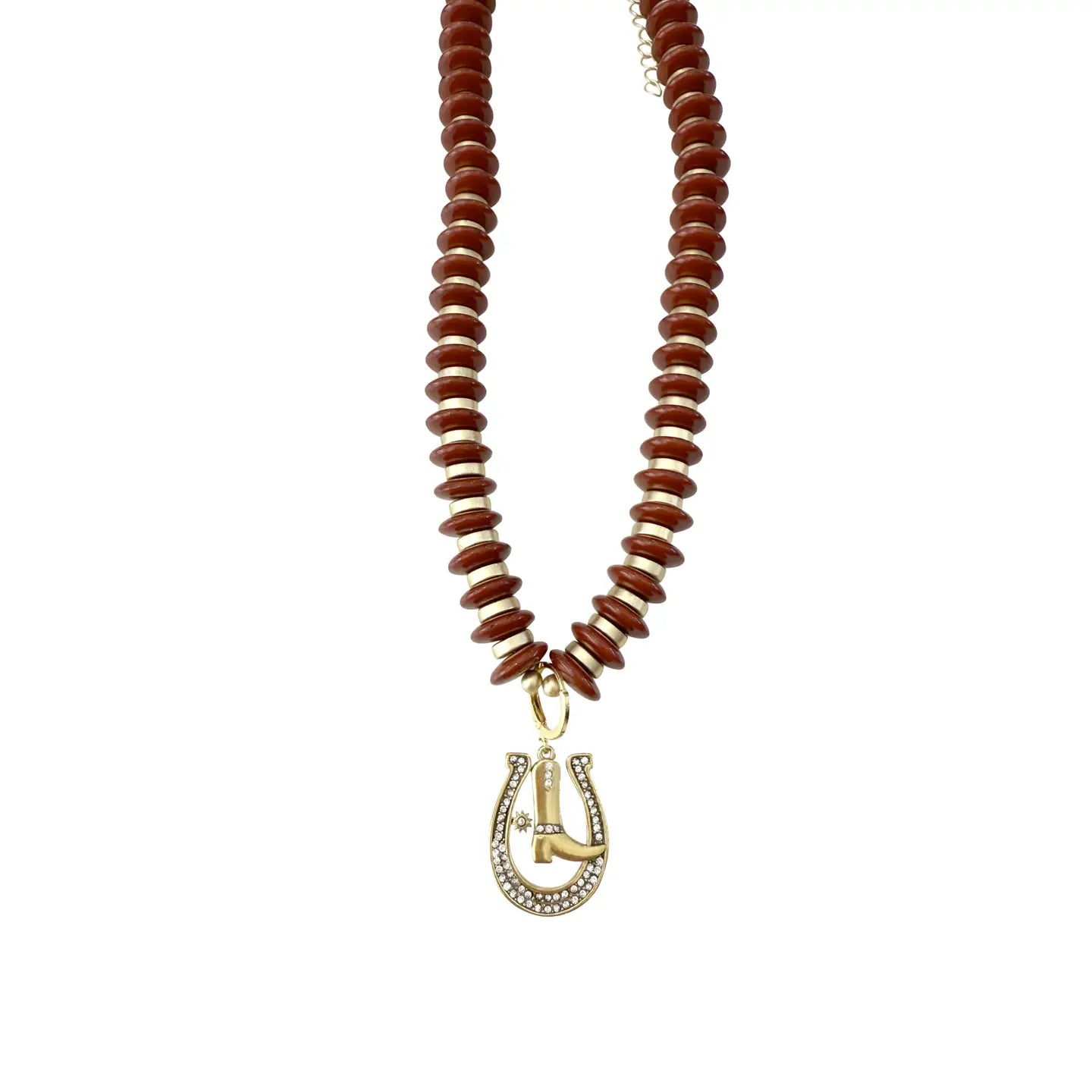 Leni Brown Beaded Necklace