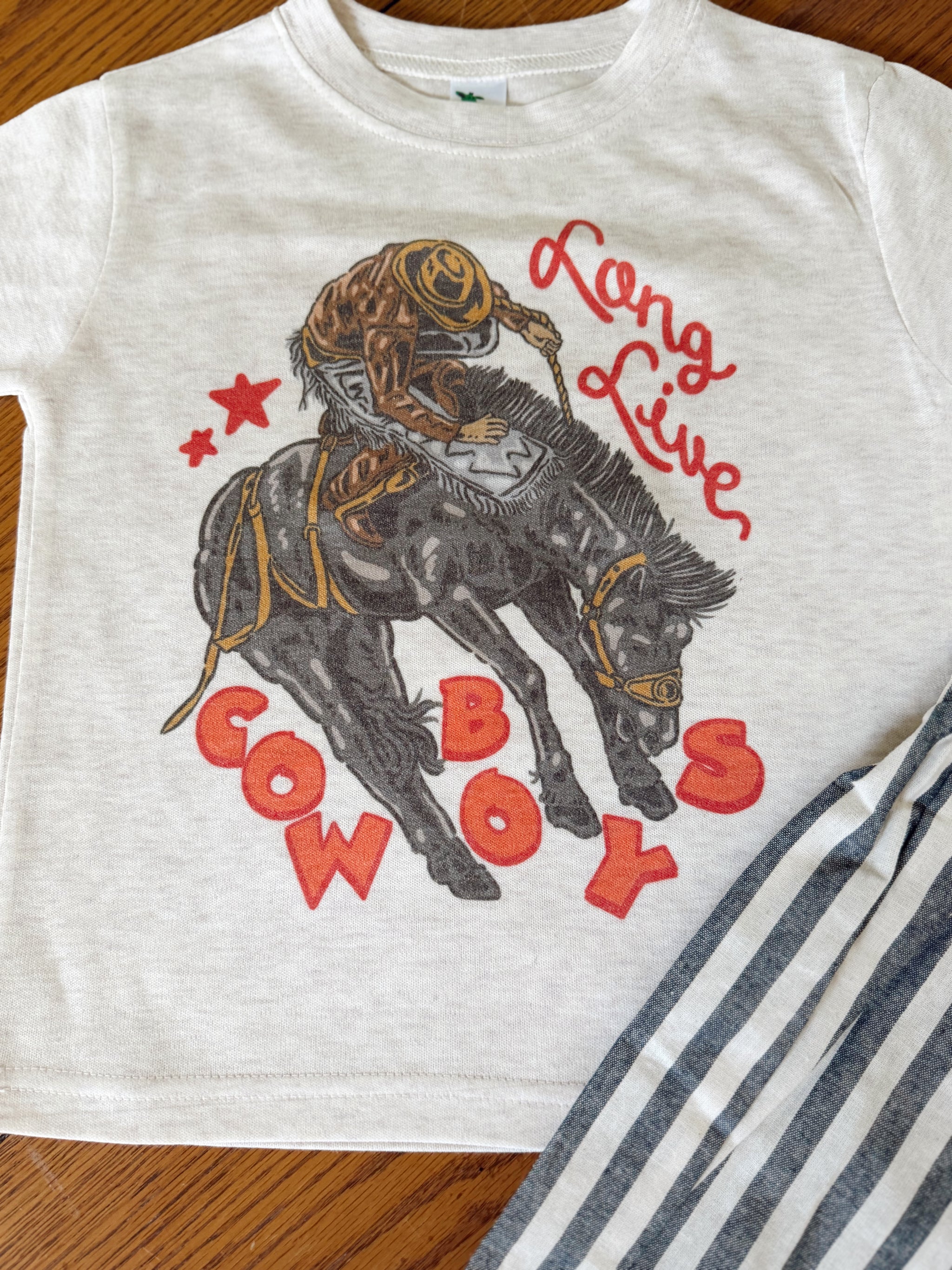 Kids Long Live Cowboy Tee