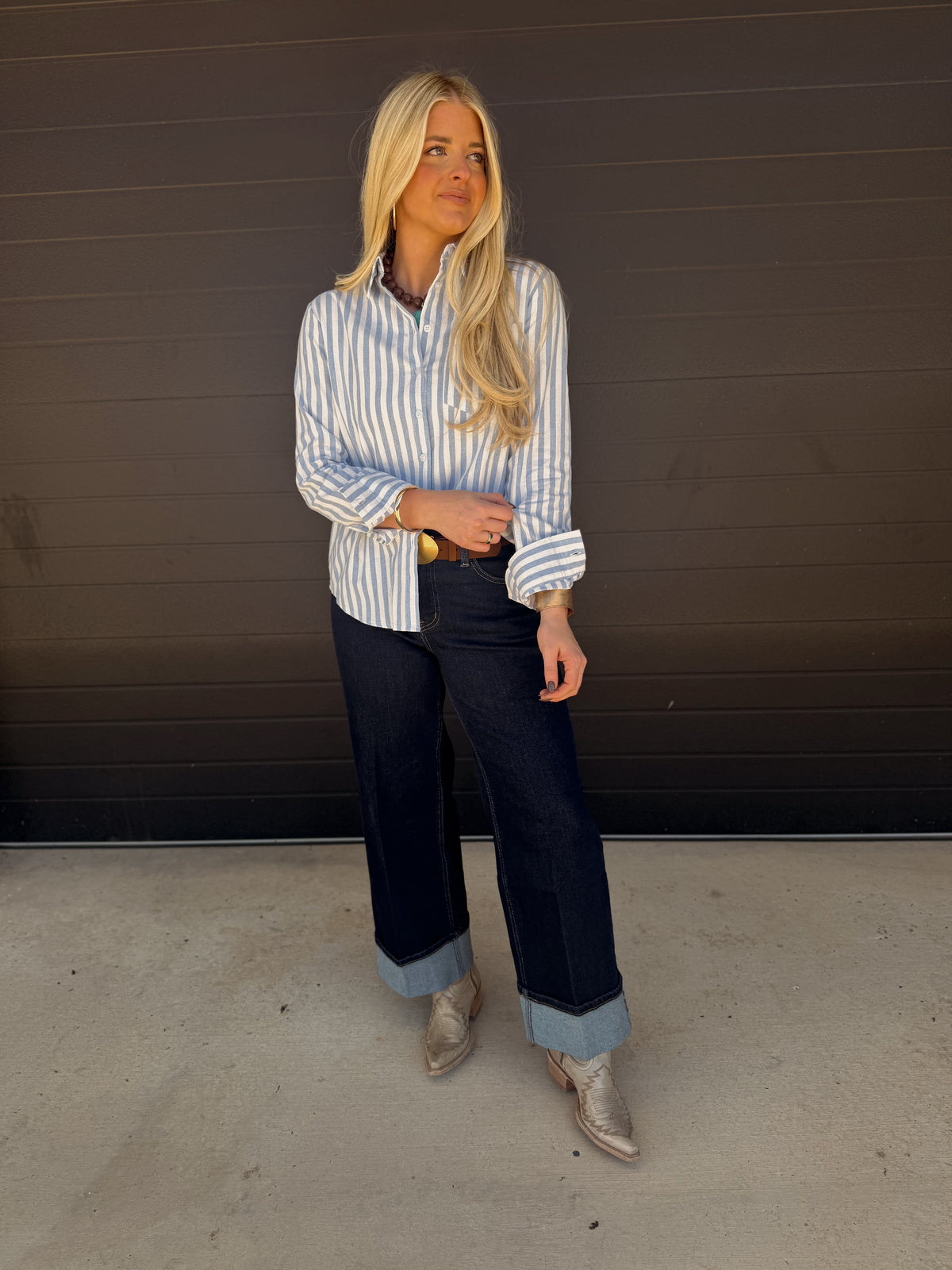 Sonny Striped Top *Blue