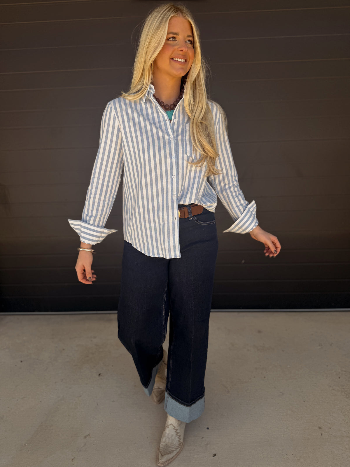 Sonny Striped Top *Blue
