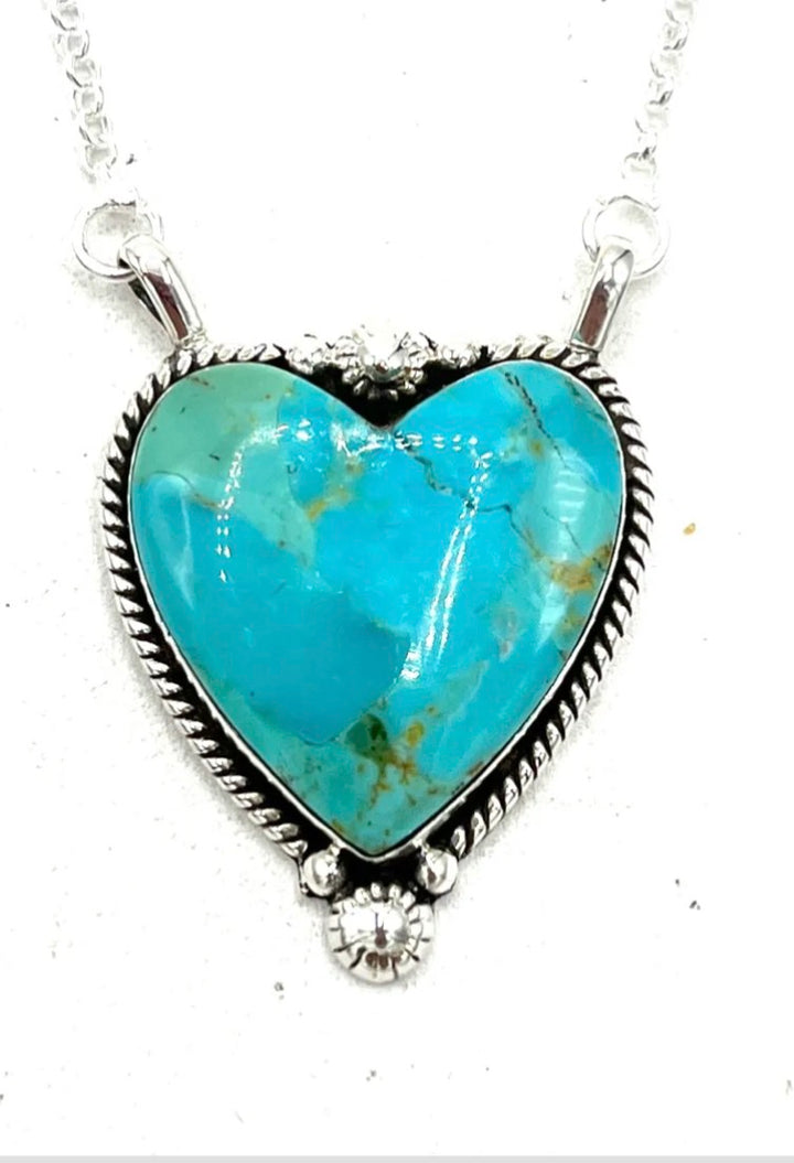 My Heart Kingman Turquoise Necklace Hada Collection.