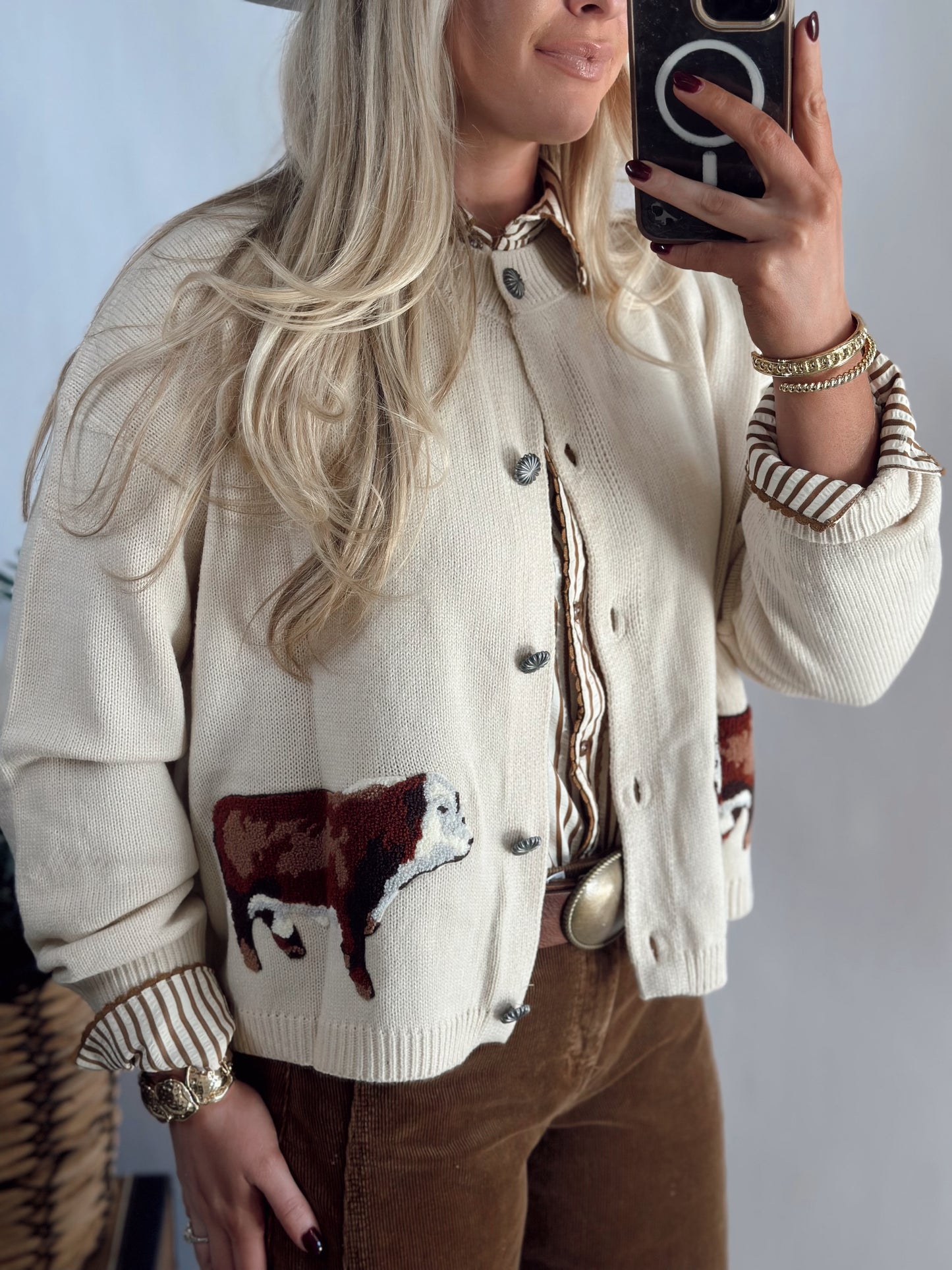 RANCH ROYALTY CARDIGAN *HERFY