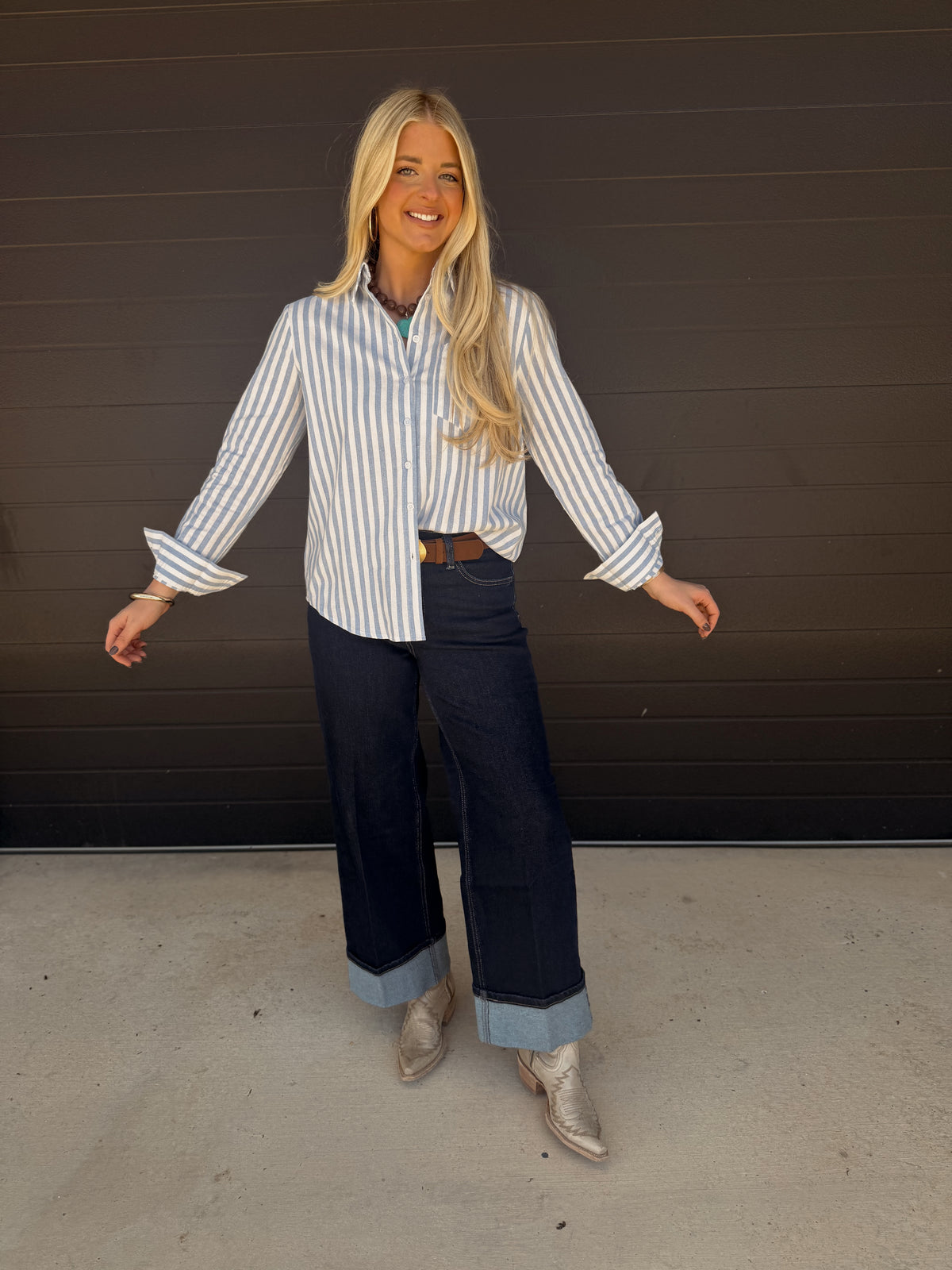 Sonny Striped Top *Blue