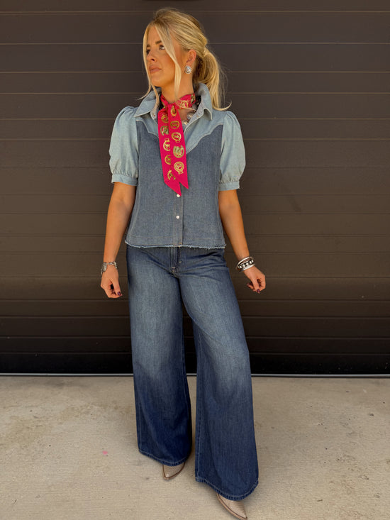 Darla Denim Top