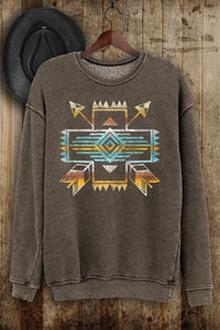 Turquoise Aztec Sweatshirt