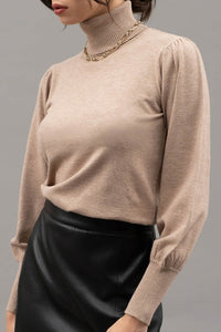 The Lily Top in Taupe