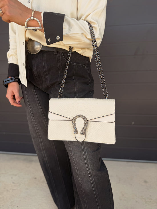 Harley Horseshoe Handbag *Beige