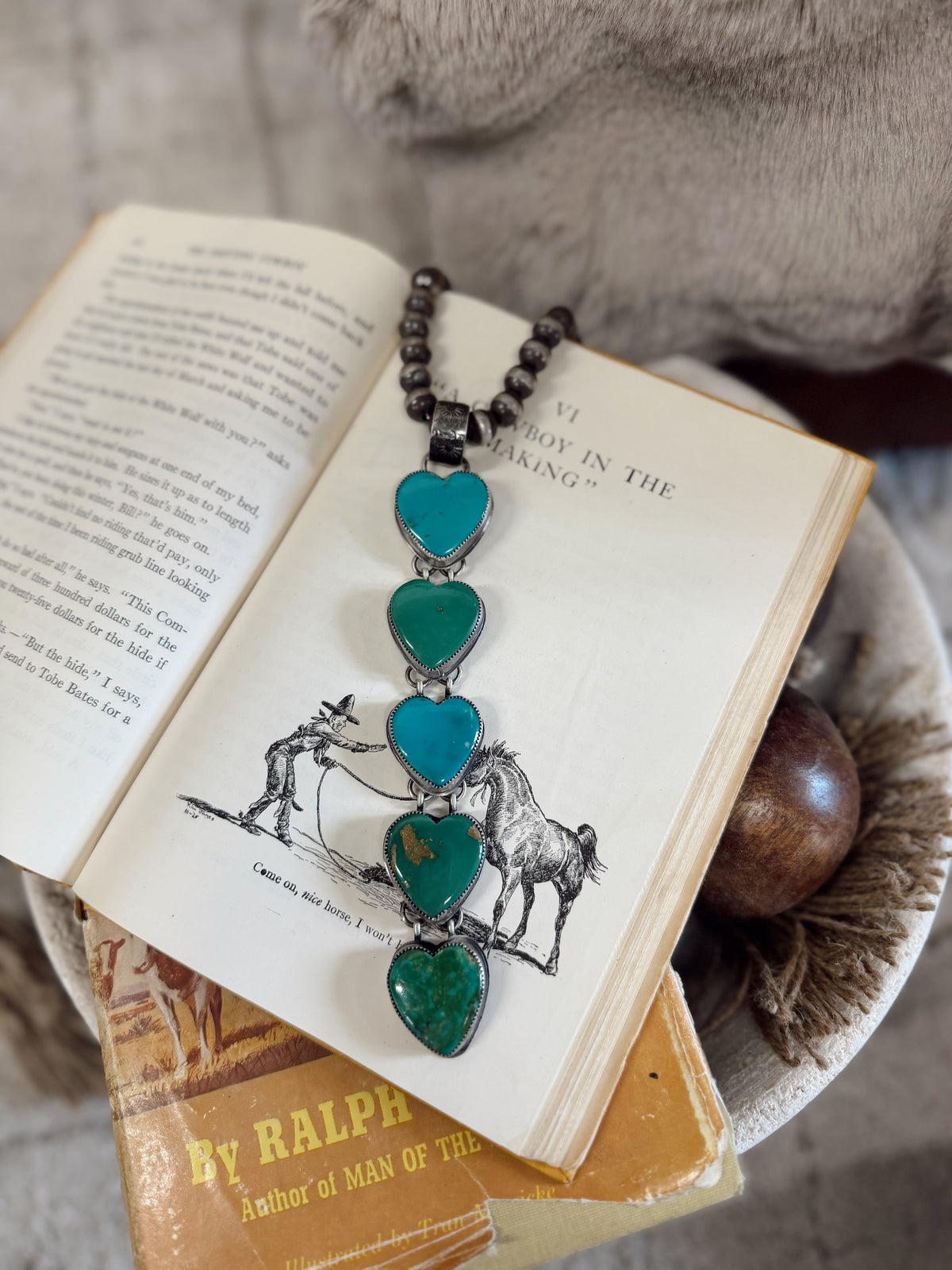 Lacie Lariat Heart Pendent