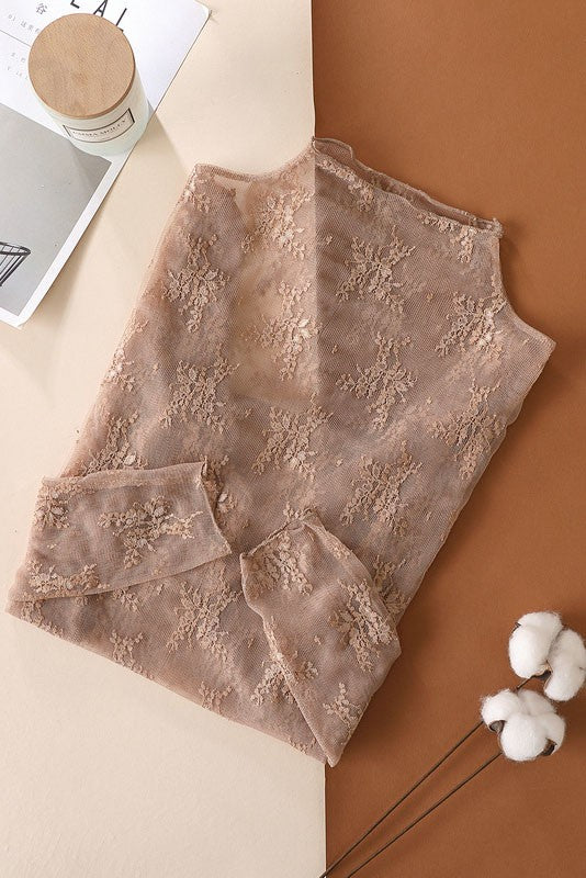 Lola Lace Top *Coffee