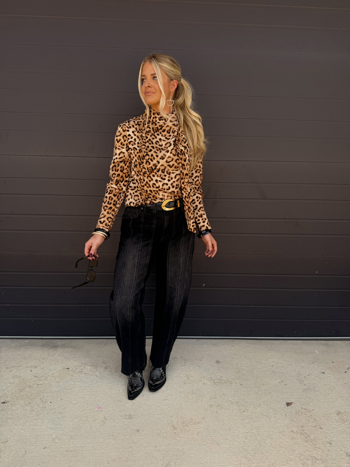 Louie Leopard Top