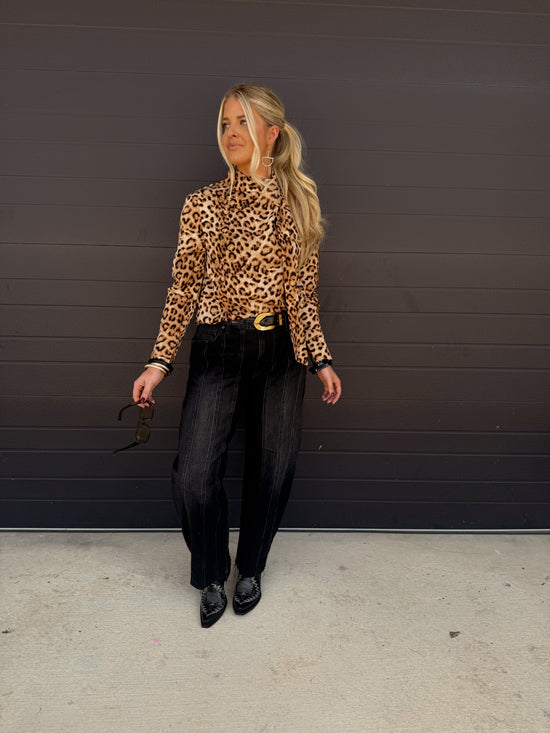 Louie Leopard Top
