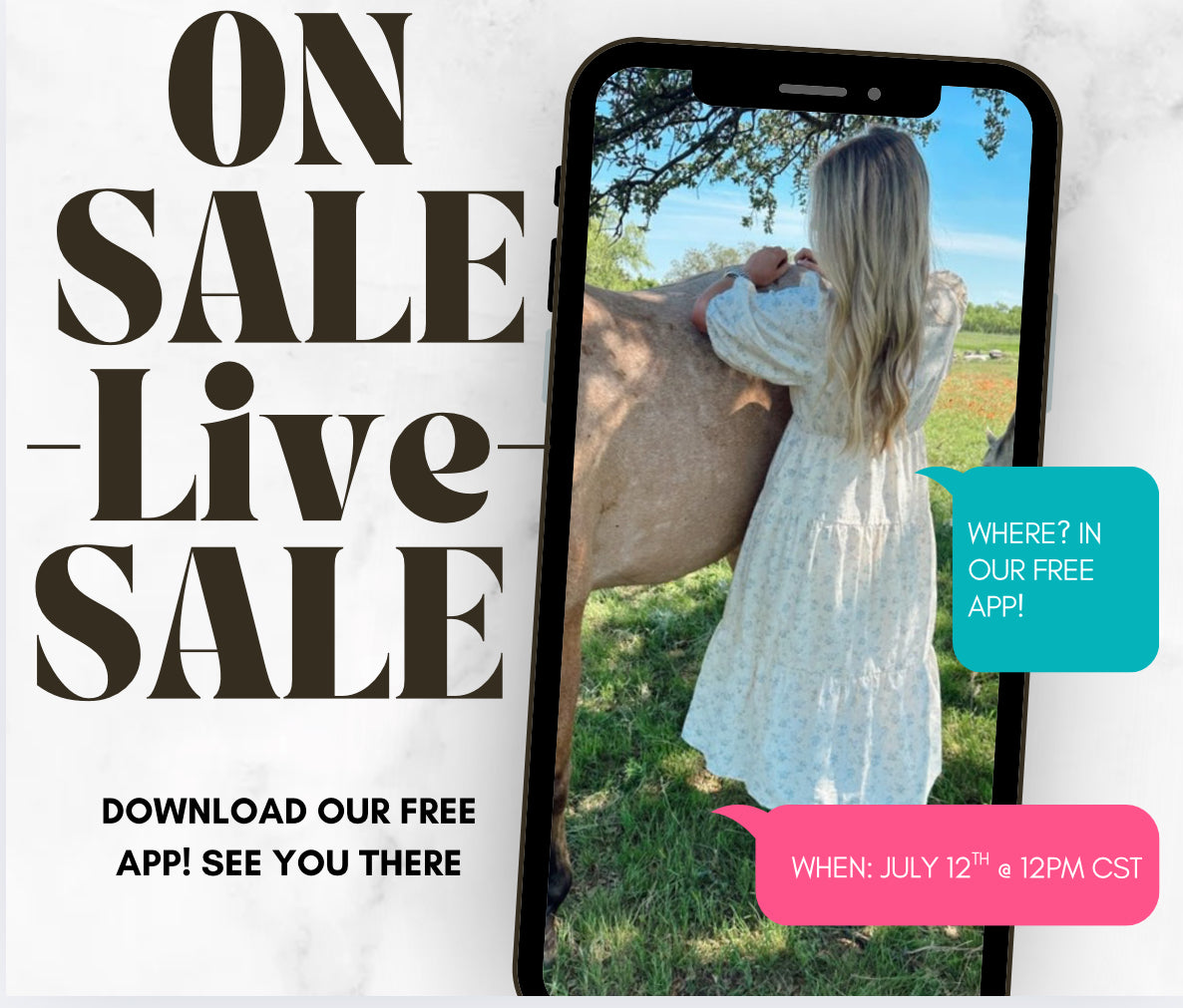 JULY 11TH LIVE SALE