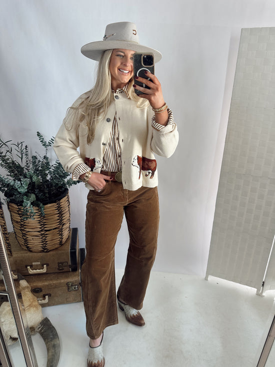 Teddy Barrel Pants *Brown