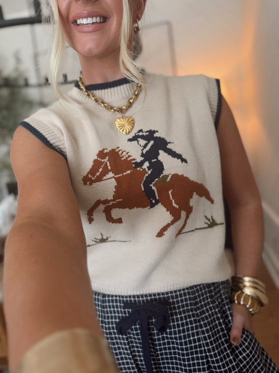 Pony Express Sweater Vest