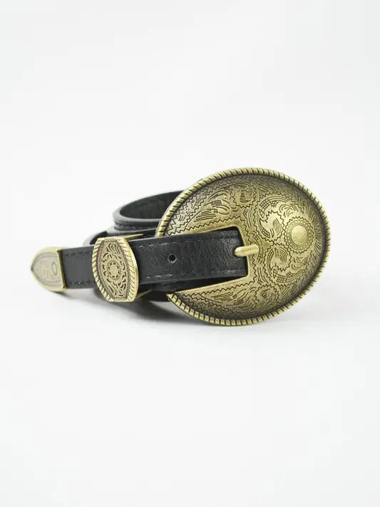 Victor Vintage Belt in Black