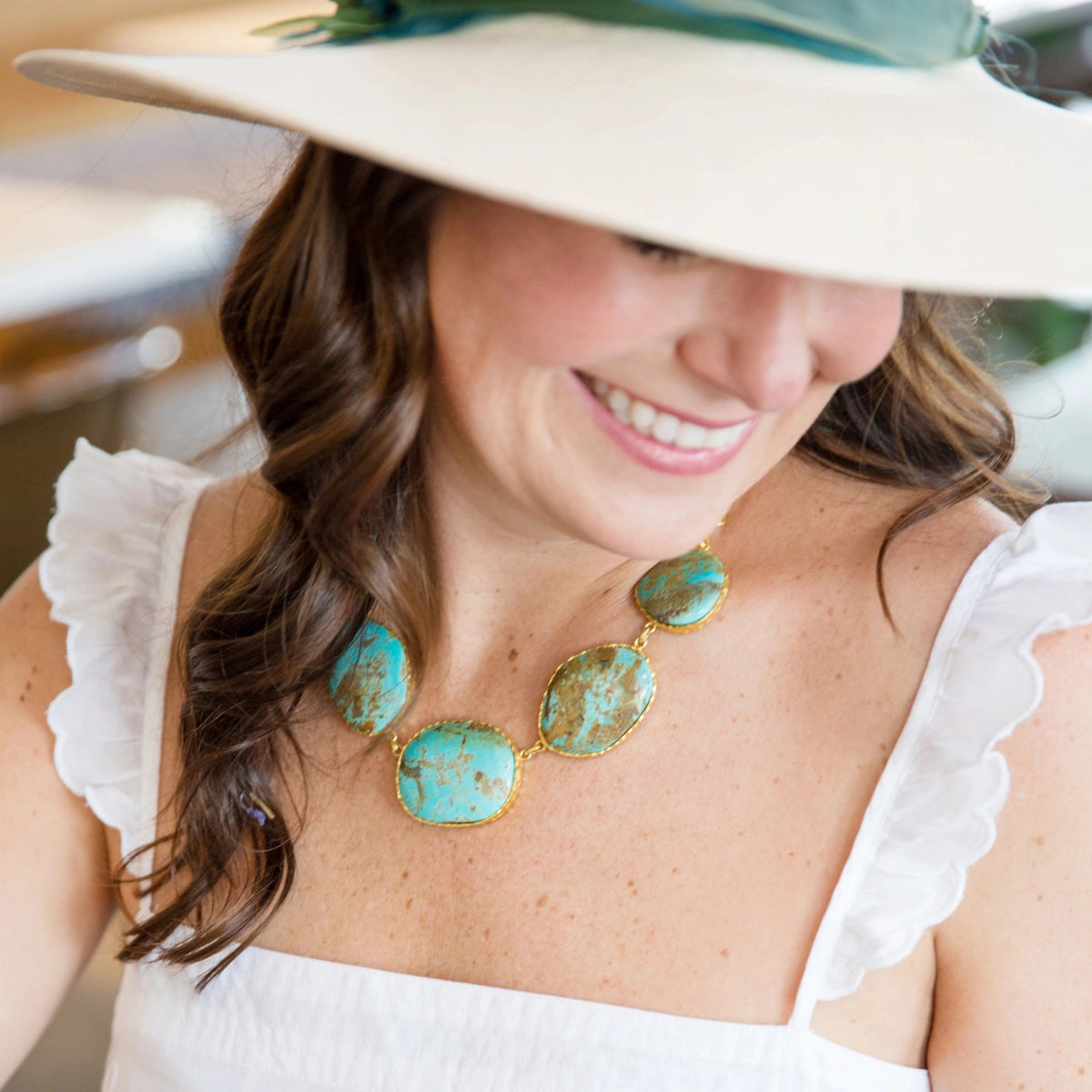 Silverton Statement Turquoise Necklace