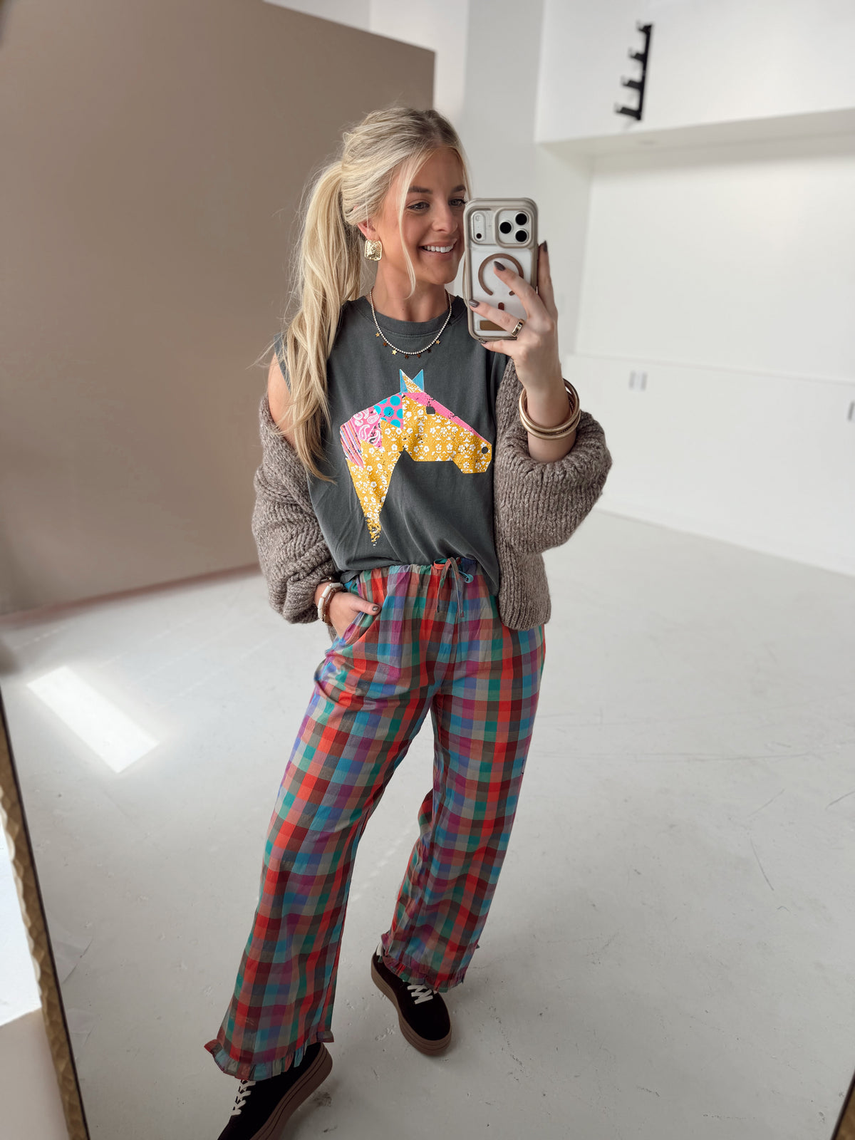 Rosalie Plaid Pants