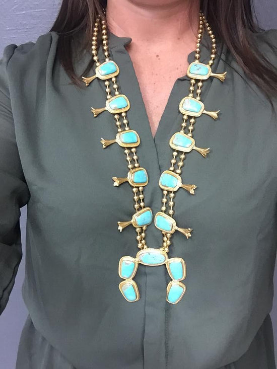 Sahara Squash Blossom Necklace