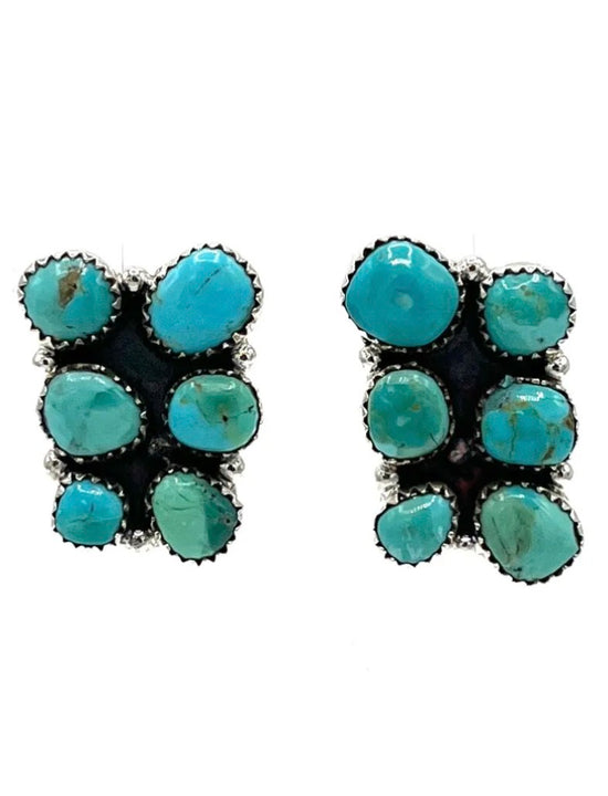 Danielle Hada Collection Kingman Turquoise Earrings
