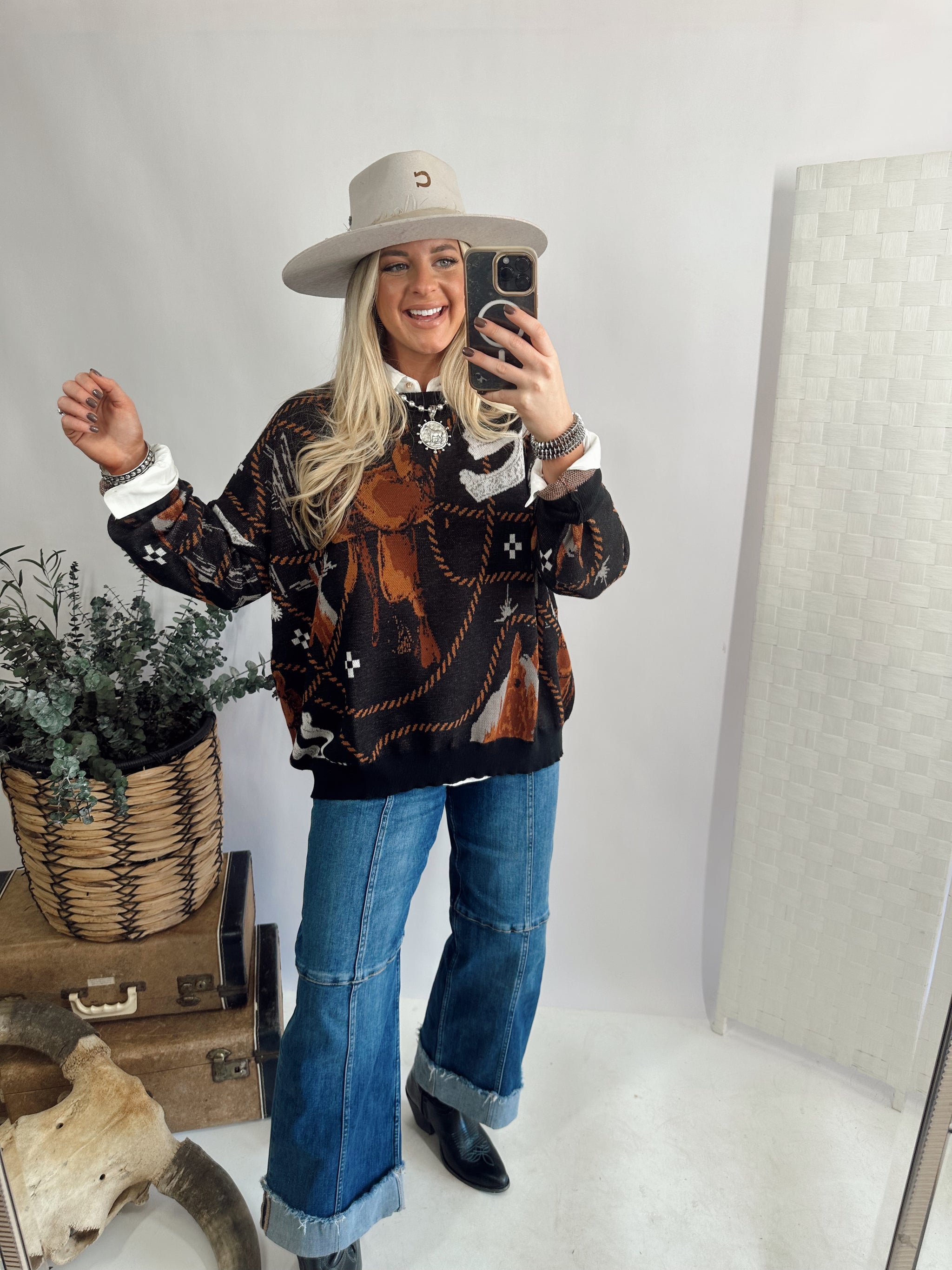 The Saddle Up Sweater