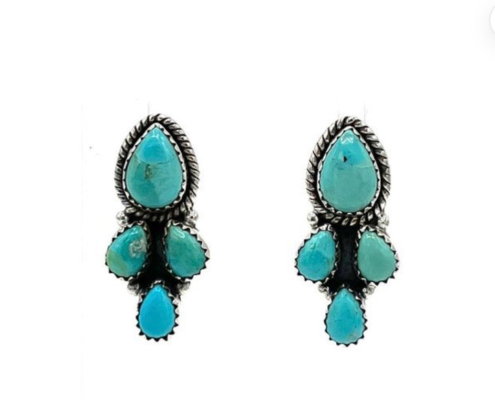 Candace Kingman Turquoise Earrings  Hada Collection