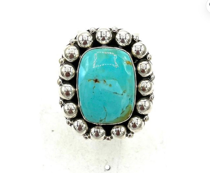Kacie Kingman Turquoise Adjustable Ring Hada Collection