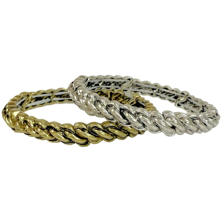 Tallie Twisted Gold Bracelet Small