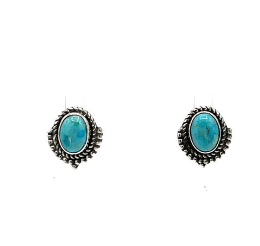 Hattie Kingman Turquoise Earrings Hada Collection