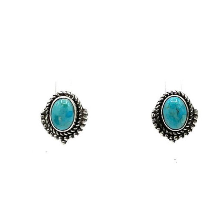 Hattie Kingman Turquoise Earrings Hada Collection