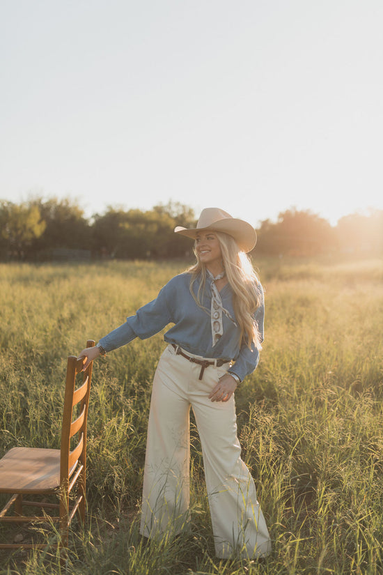 Laredo Leather Pants *Ivory