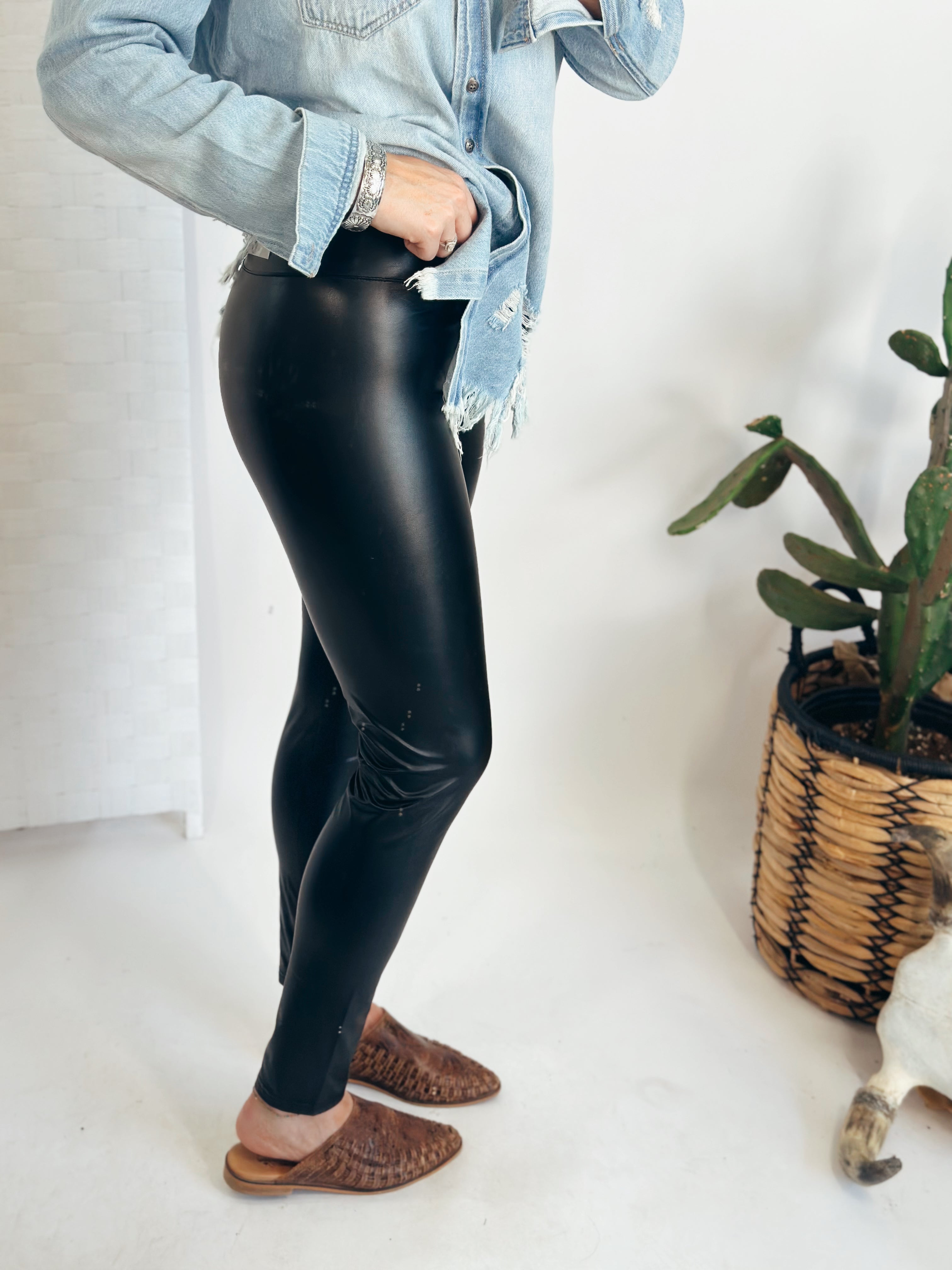 Leather leggings dynamite hotsell