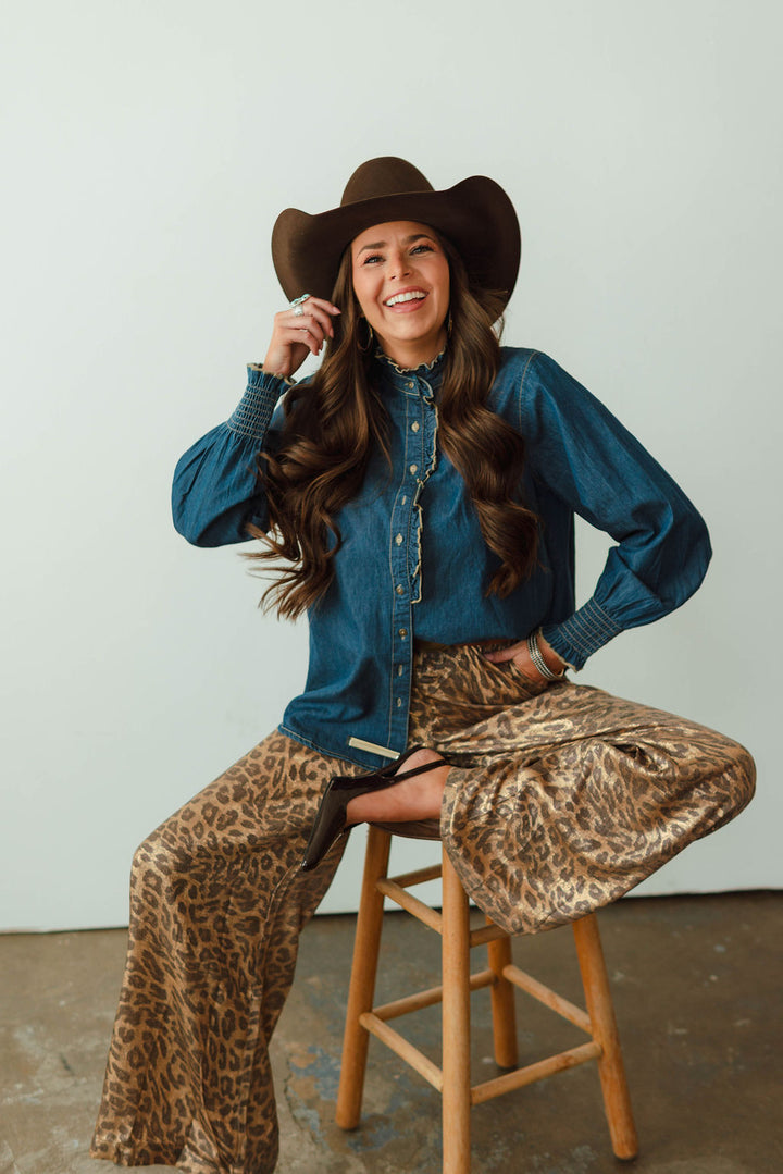 Tiffany Denim Top