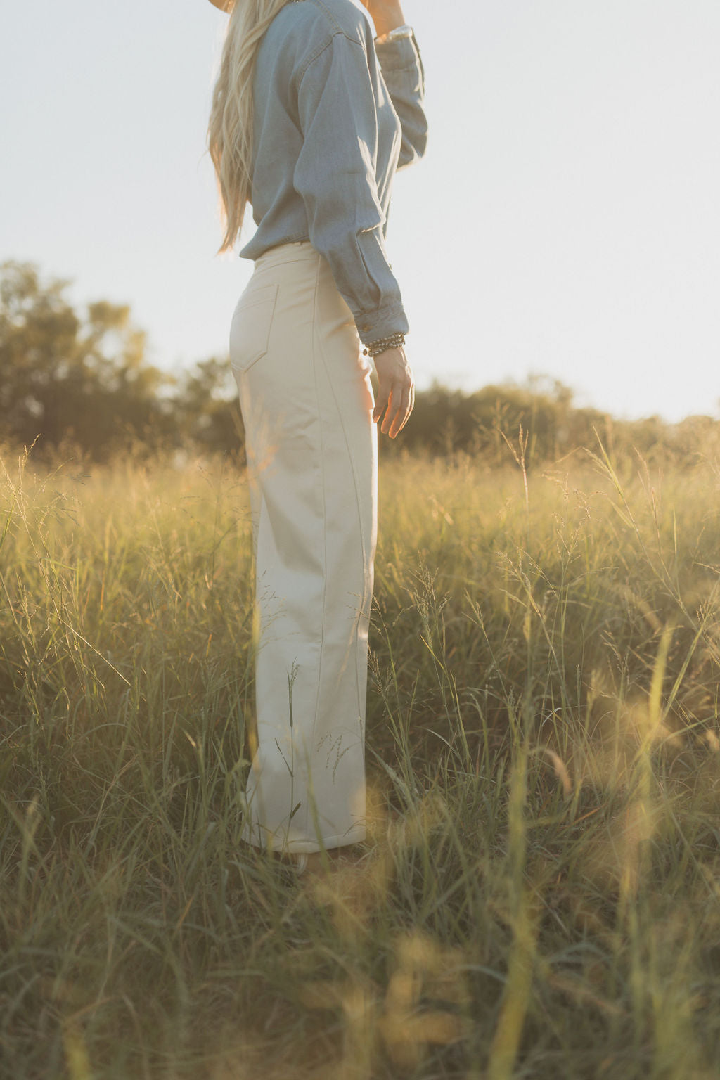 Laredo Leather Pants *Ivory