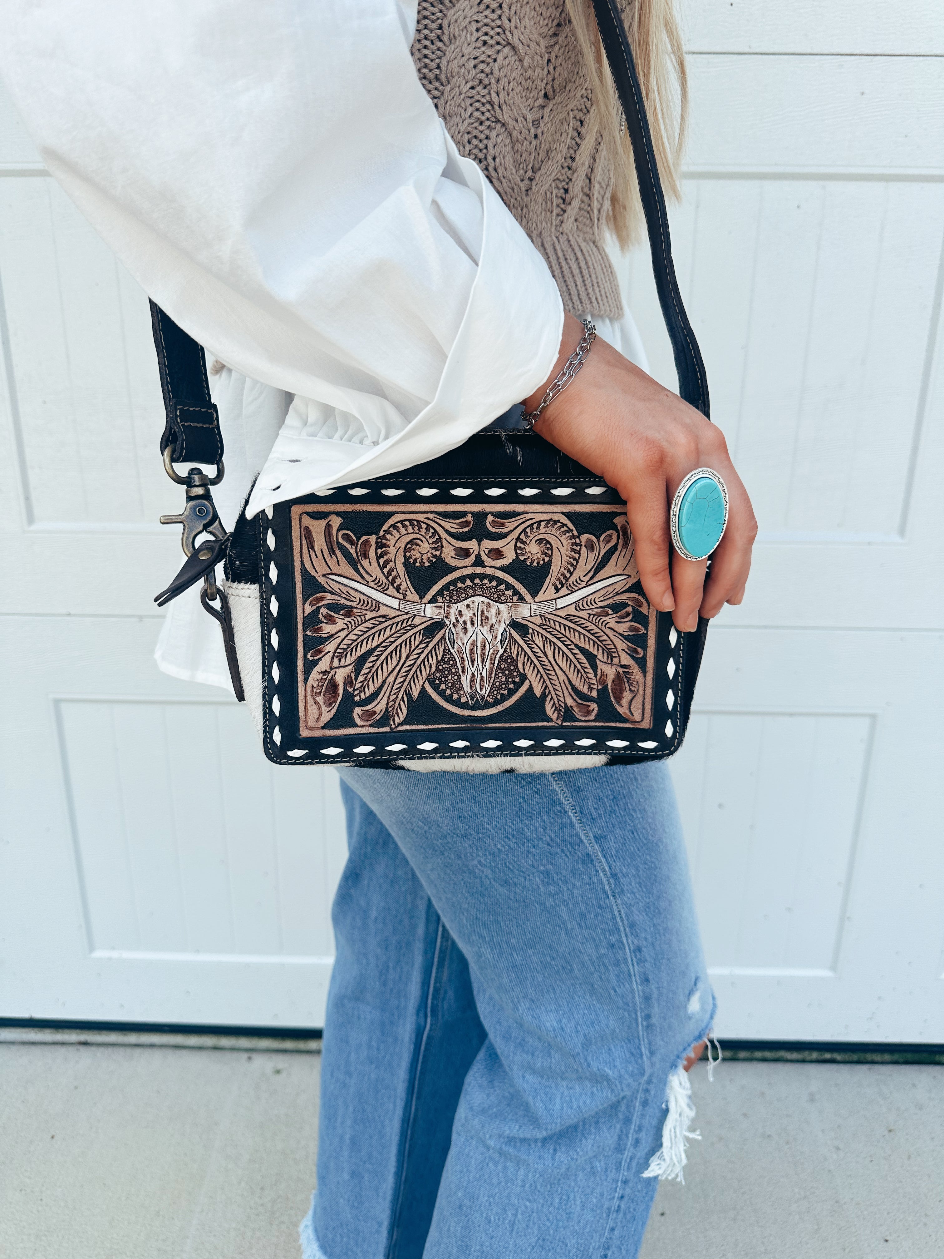 The Herd Hand Tooled Bag
