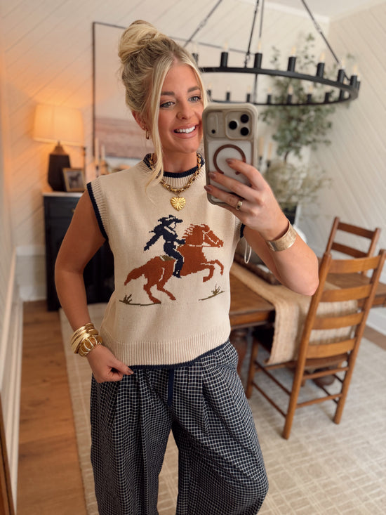 Pony Express Sweater Vest