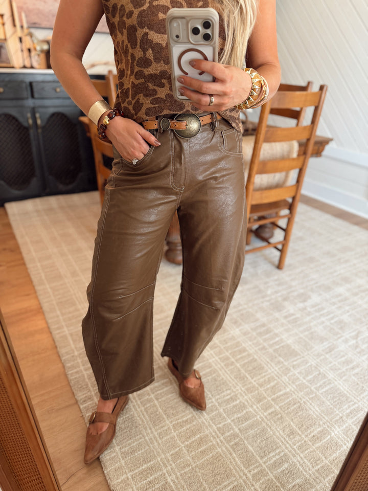 Lariat Leather Pants