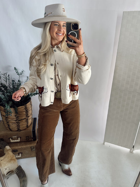 RANCH ROYALTY CARDIGAN *HERFY