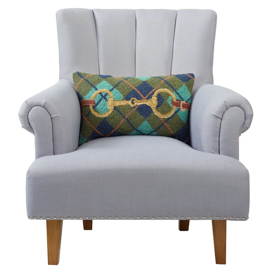Gingham Bit Hook Pillow