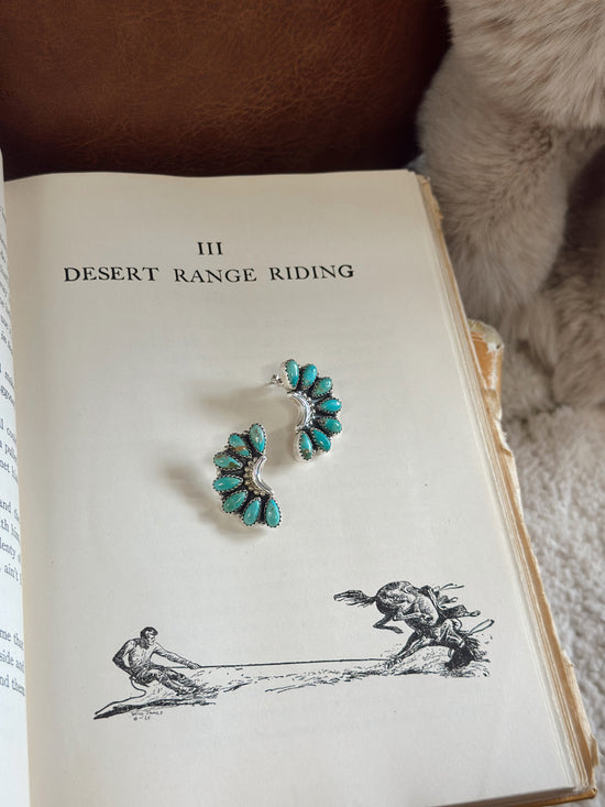 Hada Collection Kingman Turquoise Earrings