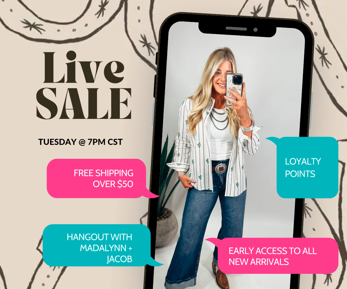 TUESDAY LIVE SALE