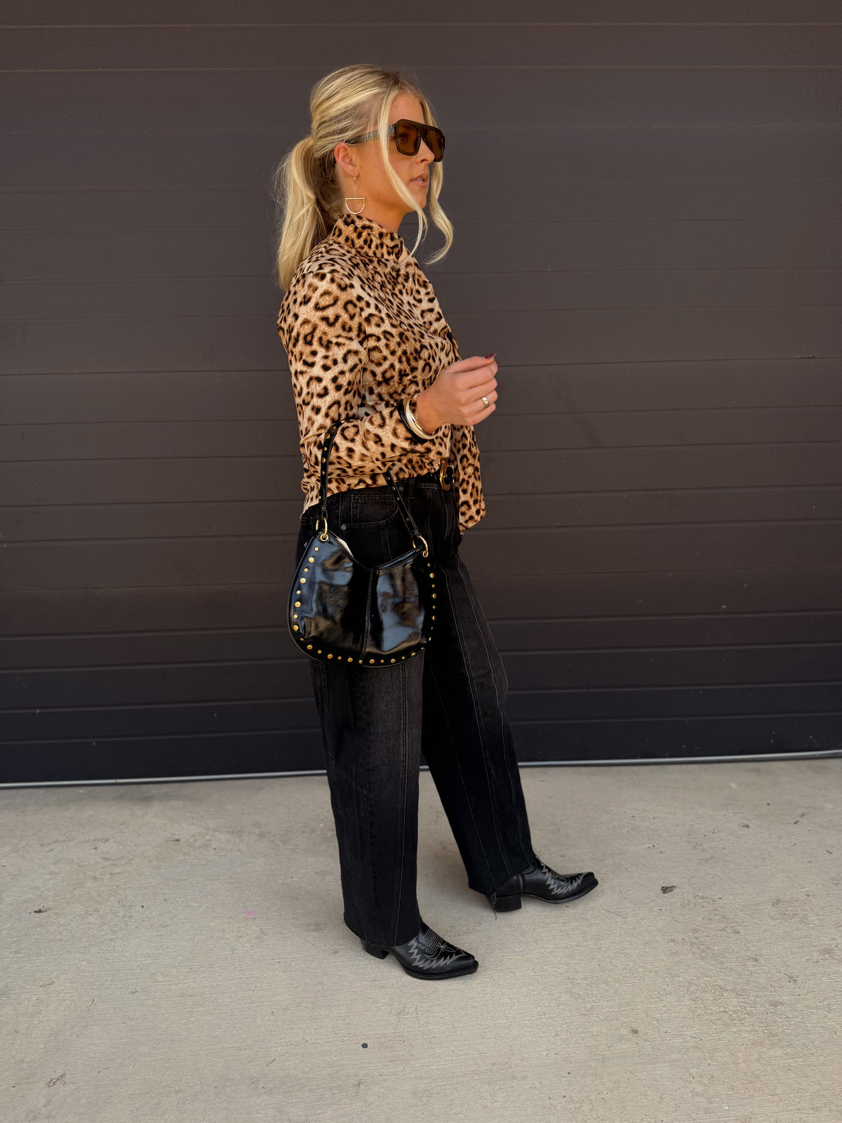 Louie Leopard Top