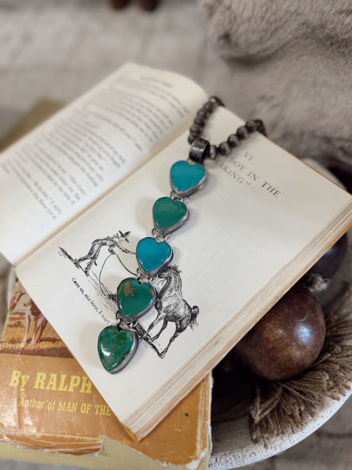 Lacie Lariat Heart Pendent