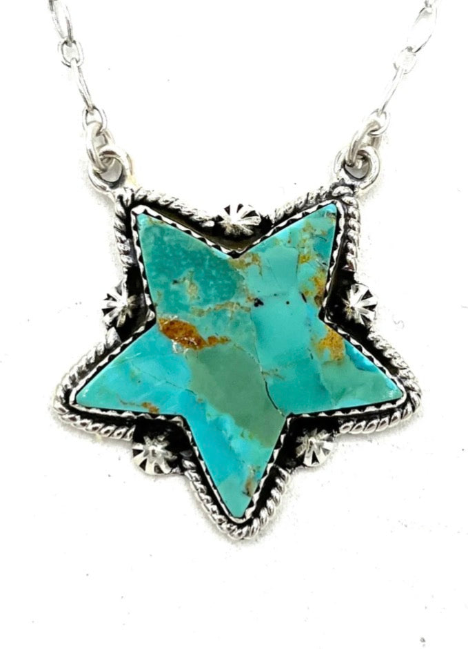 Shara Star Hada Collection Kingman Turquoise Necklace
