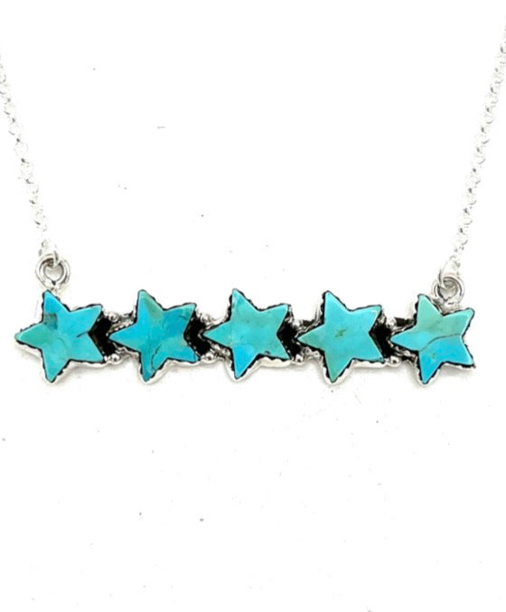 Running Star Hada Collection Kingman Turquoise Necklace