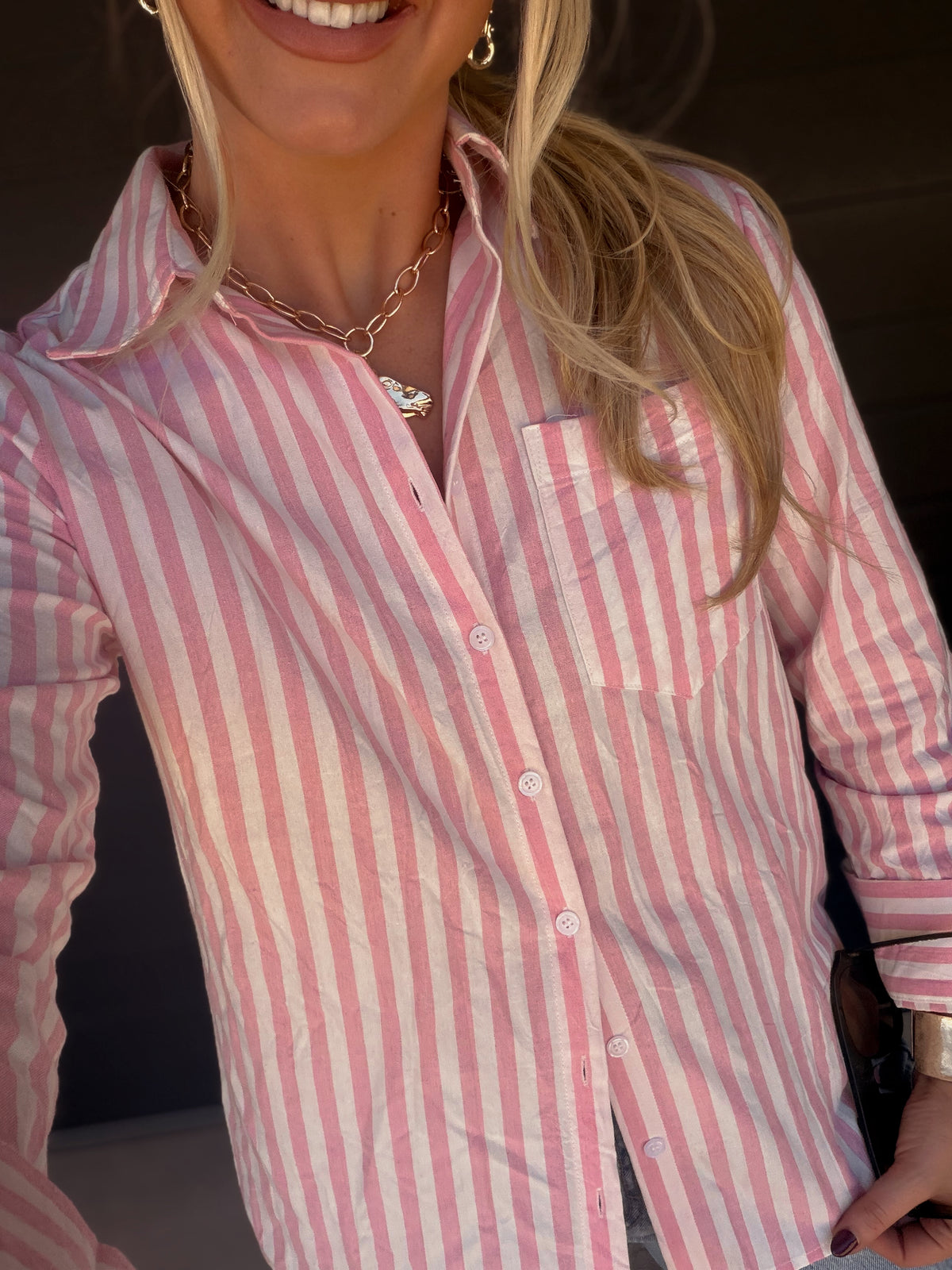 Sonny Striped Top *Pink