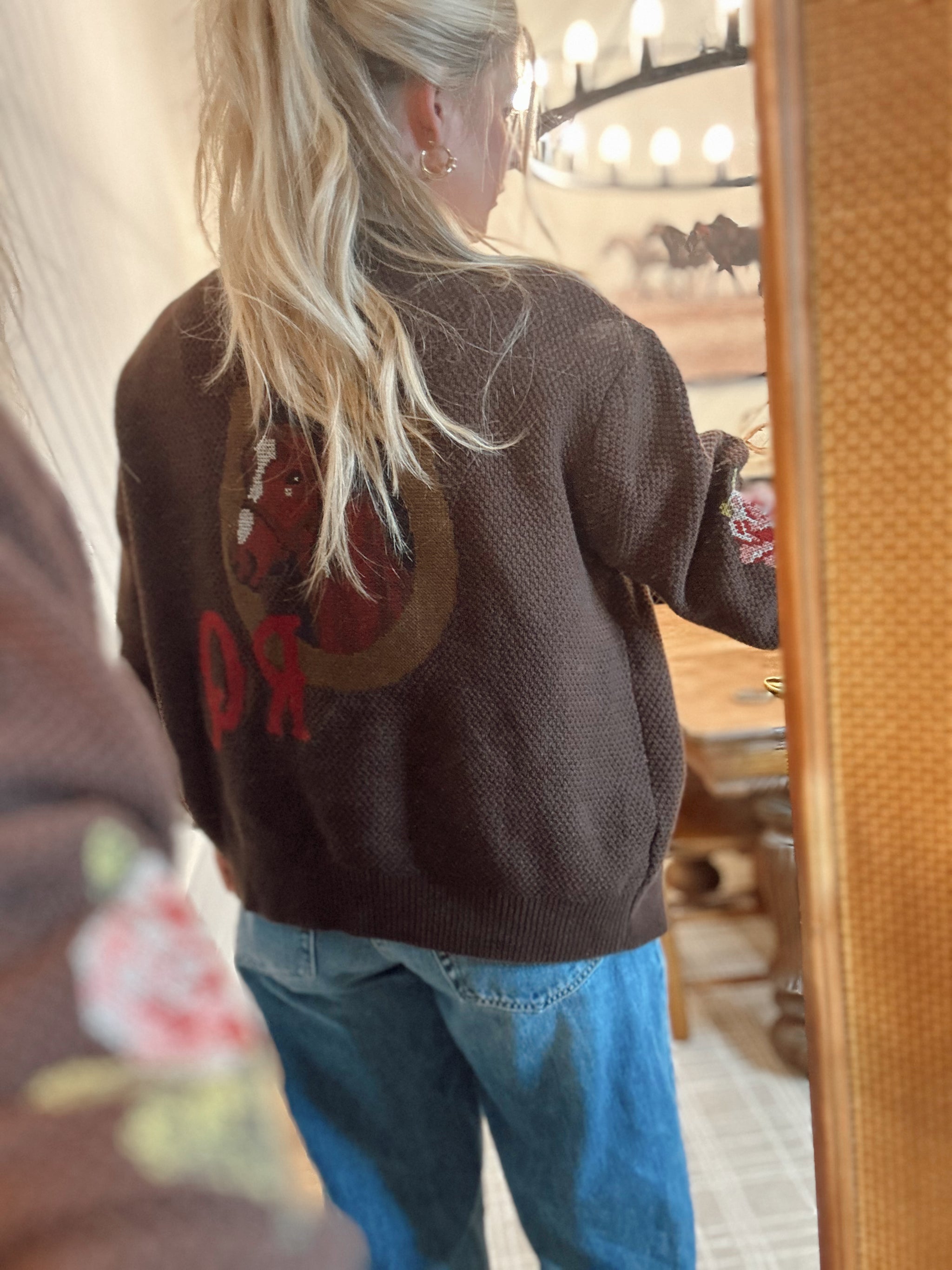Nana's Rose Garden Sweater